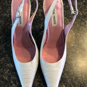 Steve Madden pointy toe sling back heels